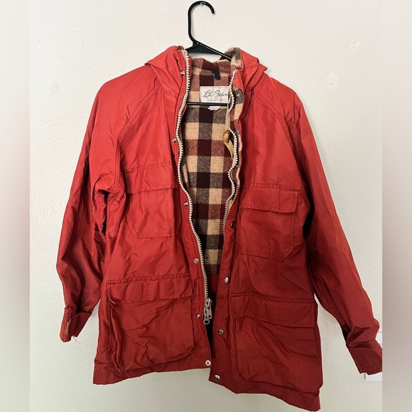 L.L. Bean Vintage Jacket Baxter State Parka Plaid Lined Size M - Picture 1 of 9